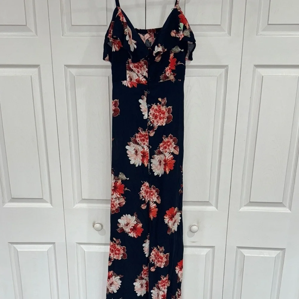 Floral Black Maxi Dress - Picture 2 of 8